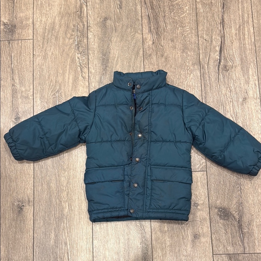 Kids Old Navy Teal Puffer Jacket Size 2/3